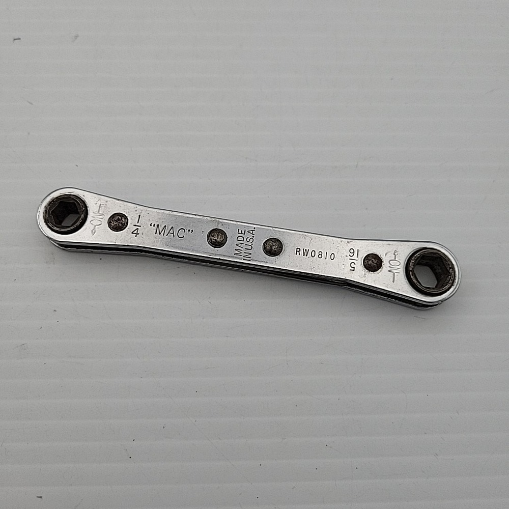 MAC Tools RW0810 1/4" x 5/16"  Ratcheting Wrench 6 Point Made in the USA